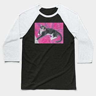 Tuxedo cat Baseball T-Shirt